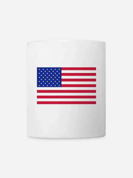 Drapeau Amérique - Mug blanc - blanc