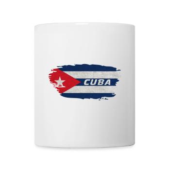 Cuba Drapeau / Caraïbe Cadeau - Mug blanc - blanc - Devant