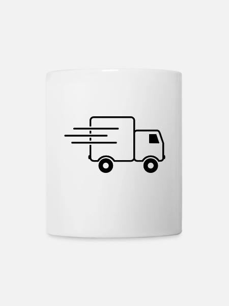 express-transporter / Schnelllaster (1c) - Tasse - Weiß