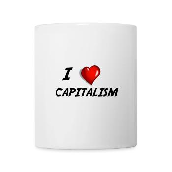 I love capitalism shirt. Capitalism economy. - Mug - white - Front