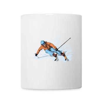 Skiing - Mug blanc - blanc - Devant