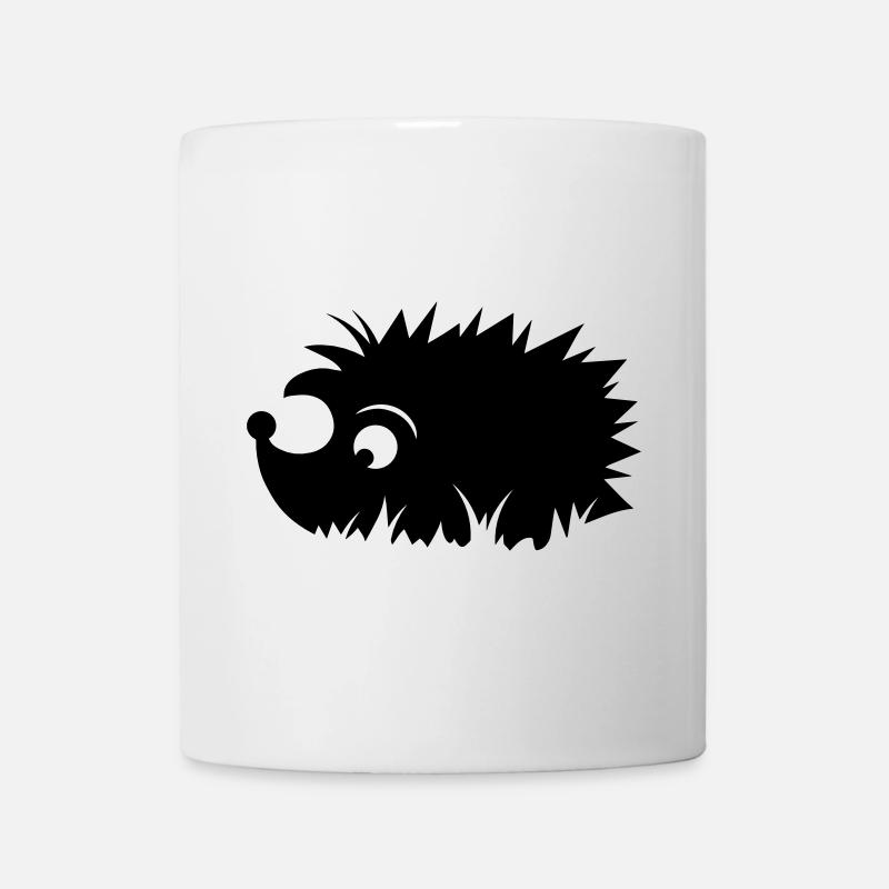 Igel in der Wiese - Tasse - Weiß