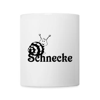 Schnecke - Tasse - Weiß - Vorne