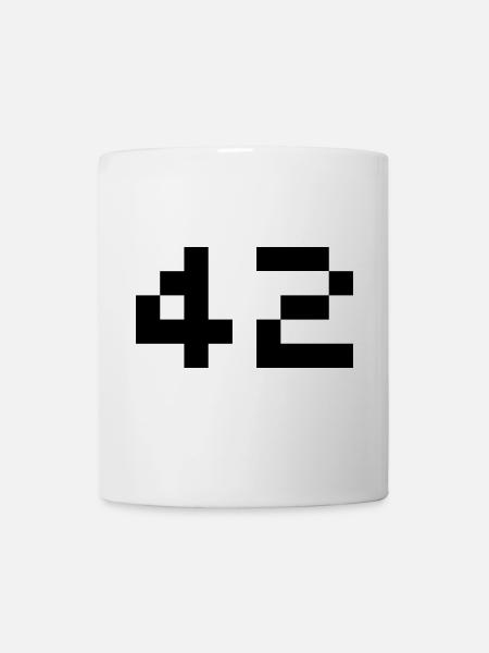 42 pixel - Mug - white