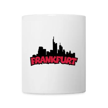 Francfort Skyline (Noir / Rouge) - Mug blanc - blanc - Devant