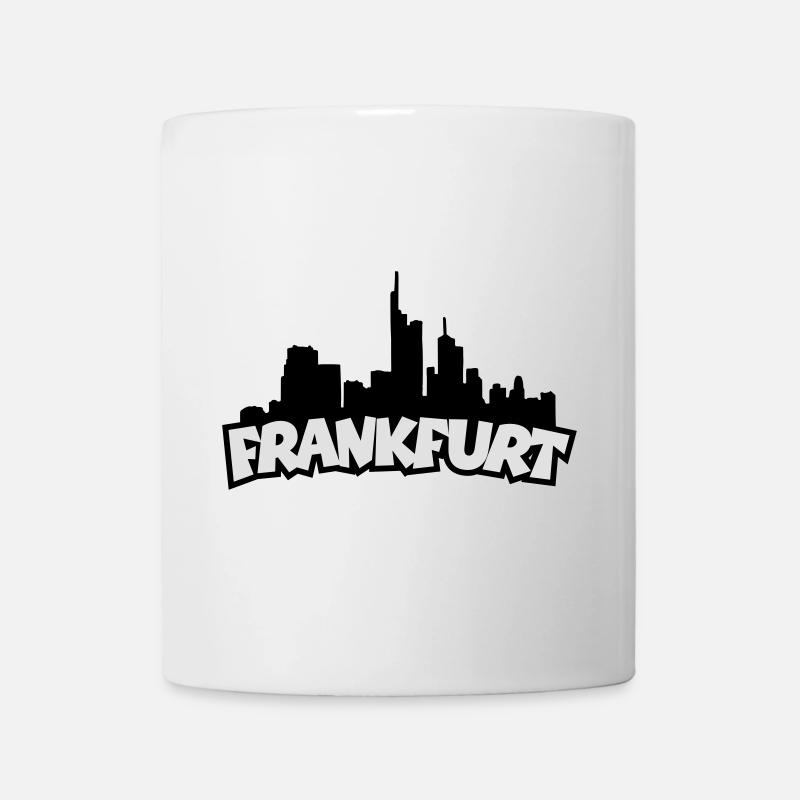 Frankfurter Skyline Frankfurt Logo - Tasse - Weiß