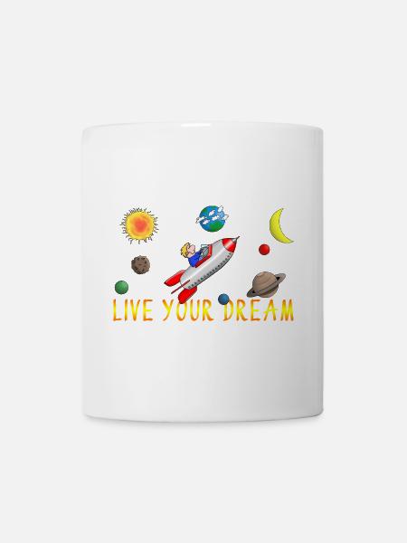 vivez votre rêve - Mug blanc - blanc