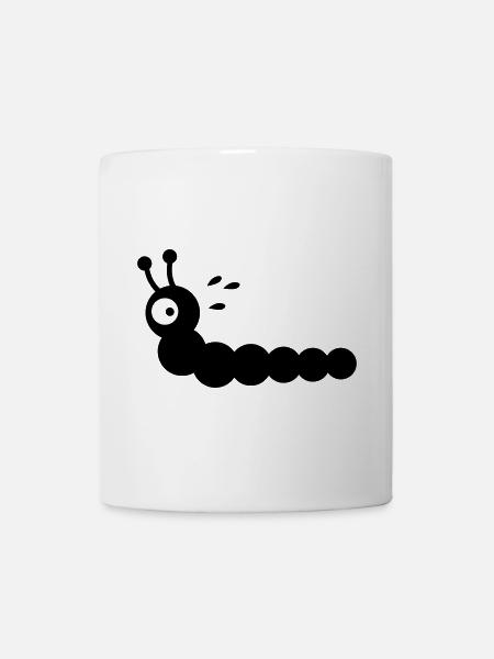 Angstschwitzender Wurm - Tasse - Weiß