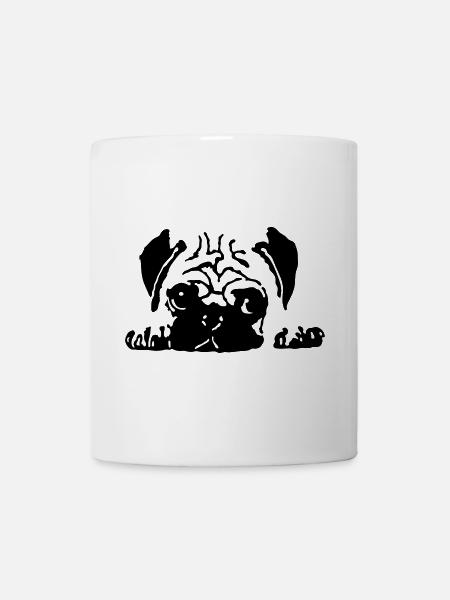 Mops - Tasse - Weiß