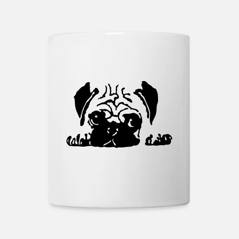Mops - Tasse - Weiß
