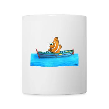 Poisson clown drôle - Mug blanc - blanc - Devant