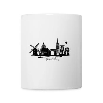 City motif Dinslaken with door and watchtower - Mug - white - Front