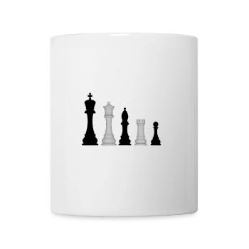 Pièces d’échecs - Mug blanc - blanc - Devant