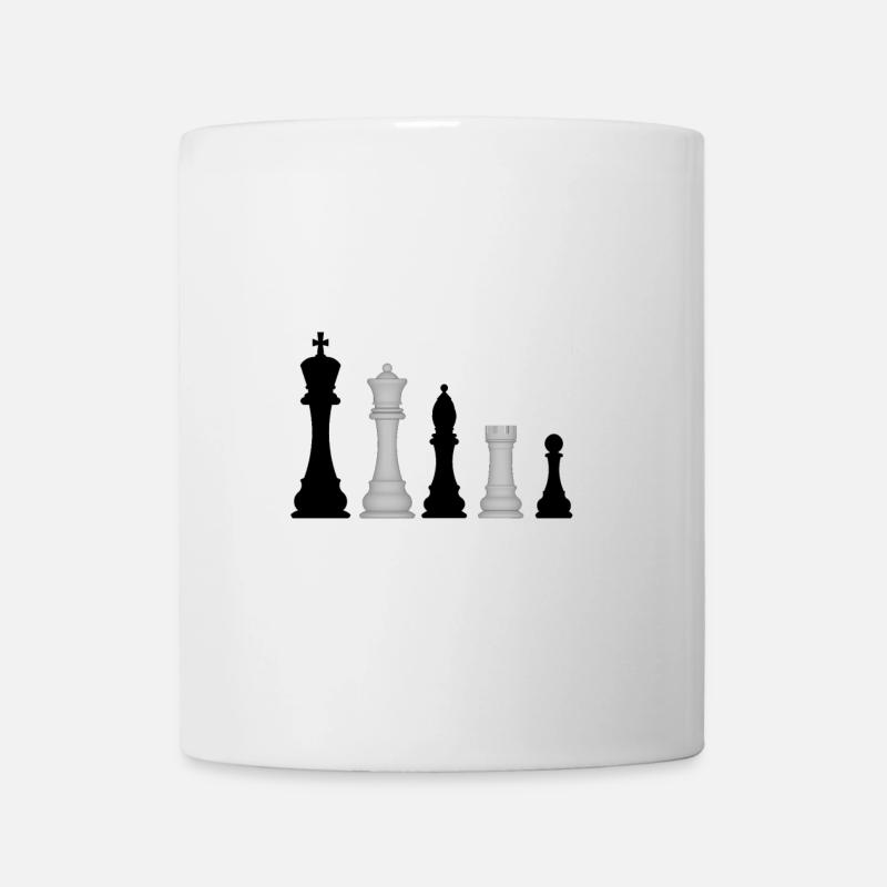 Pièces d’échecs - Mug blanc - blanc