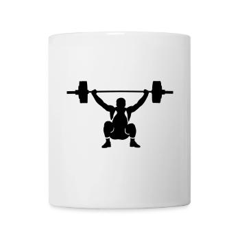 haltérophilie - Mug blanc - blanc - Devant