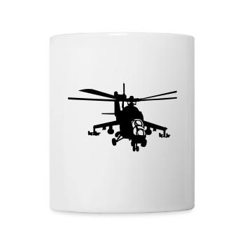 hélicoptère Mi-24 - Mug blanc - blanc - Devant