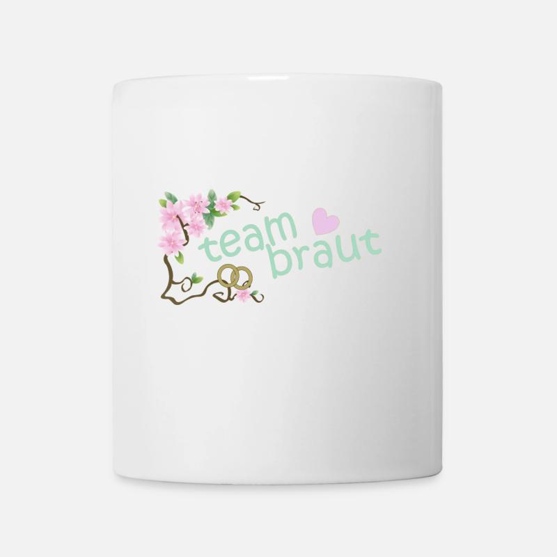 mariée d'équipe - Mug blanc - blanc