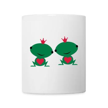 deux sont amoureux - Mug blanc - blanc - Devant