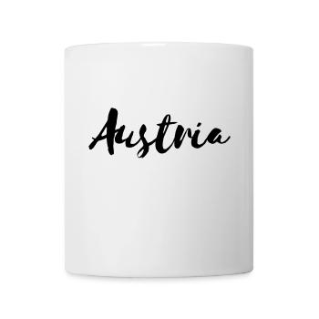 Autriche Autriche Typo Texte Cadeau - Mug blanc - blanc - Devant