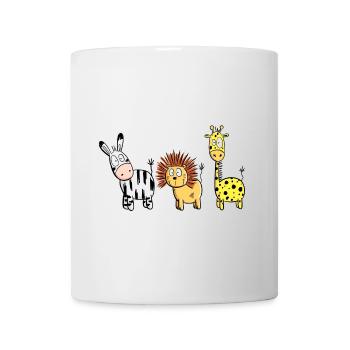 Happy Wildtiere Comic I Beste Freunde Tiere - Tasse - Weiß - Vorne