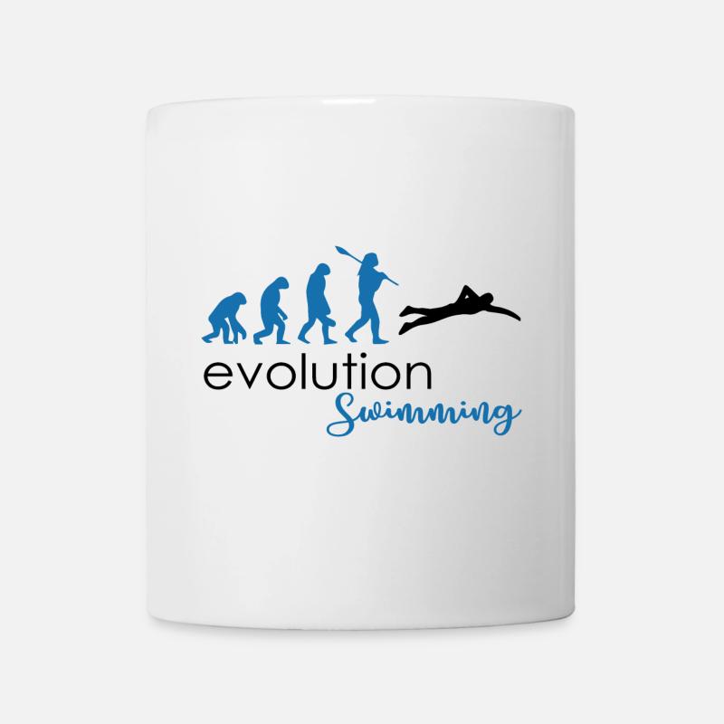 Natation - Mug blanc - blanc