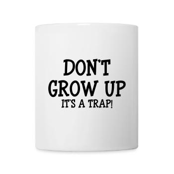 NE GRANDIT PAS C'EST UN PIEGE - Mug blanc - blanc - Devant