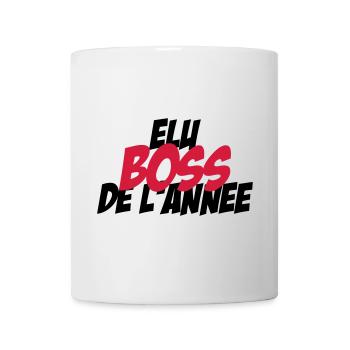 Elu B.O.S.S de l'année ! - Mug blanc - blanc - Devant