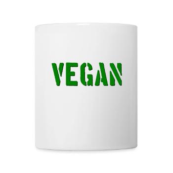 VEGAN - Veganerin - Veganer - tierlieb - Tasse - Weiß - Vorne