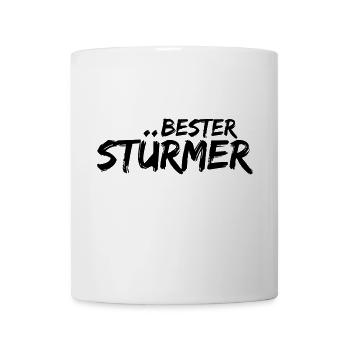 Fußball T-Shirt Bester Stürmer Geschenk - Tasse - Weiß - Vorne