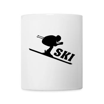 Ski, ski, ski, après-ski, freeski, hiver - Mug blanc - blanc - Devant