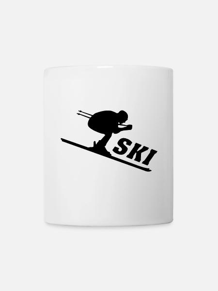 Skirenner - Tasse - Weiß
