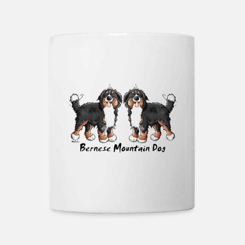 Berner Sennenhund Duo - Hund - Tasse - Weiß