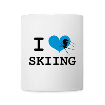 I Love Skiing - Tasse - Weiß - Vorne