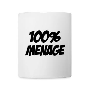 100% Ménage - Mug blanc - blanc - Devant