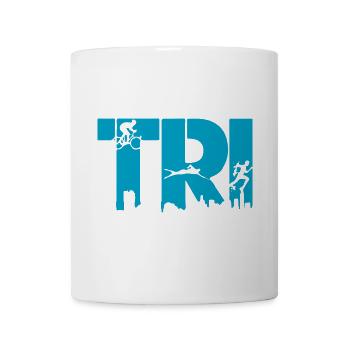 Triathlon Natation Bike Run - Mug blanc - blanc - Devant