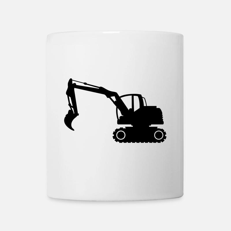 pelleteuse - Mug blanc - blanc