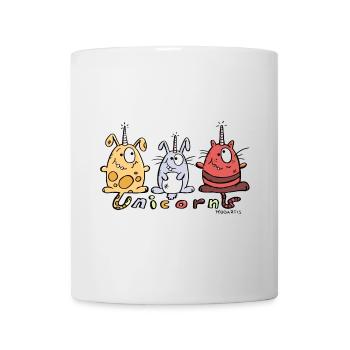 Einhorn Trio - Tasse - Weiß - Vorne