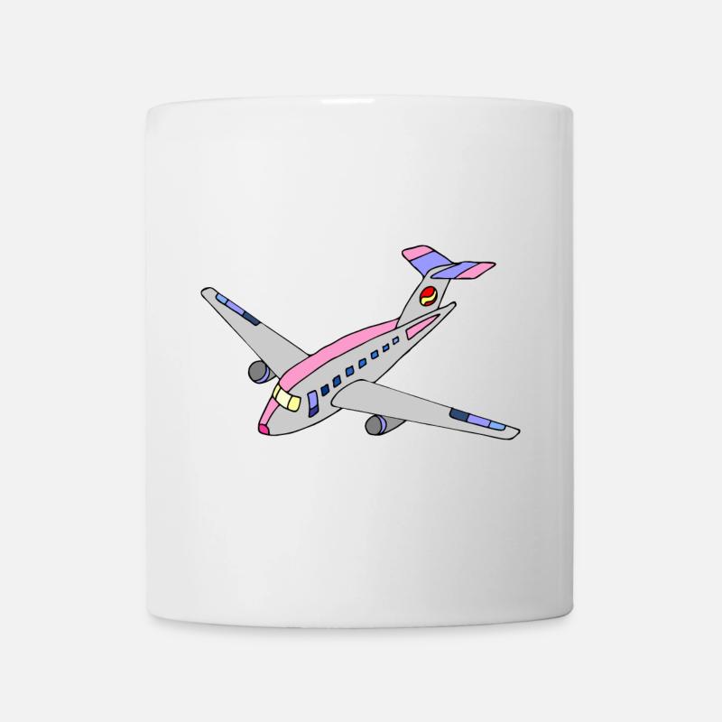 Flugzeug - Tasse - Weiß
