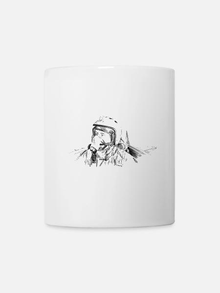 Fighter pilot - Tasse - Weiß