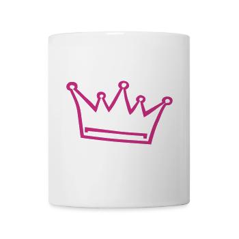 couronne, princesse, prince - Mug blanc - blanc - Devant