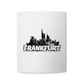 Frankfurter Skyline Frankfurt (Vintage S/W) - Tasse - Weiß - Vorne