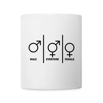 Symbole-hommes-femmes-plongeurs - Mug blanc - blanc - Devant