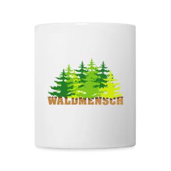 waldmensch wälder baum bäume geschenkidee - Tasse - Weiß - Vorne