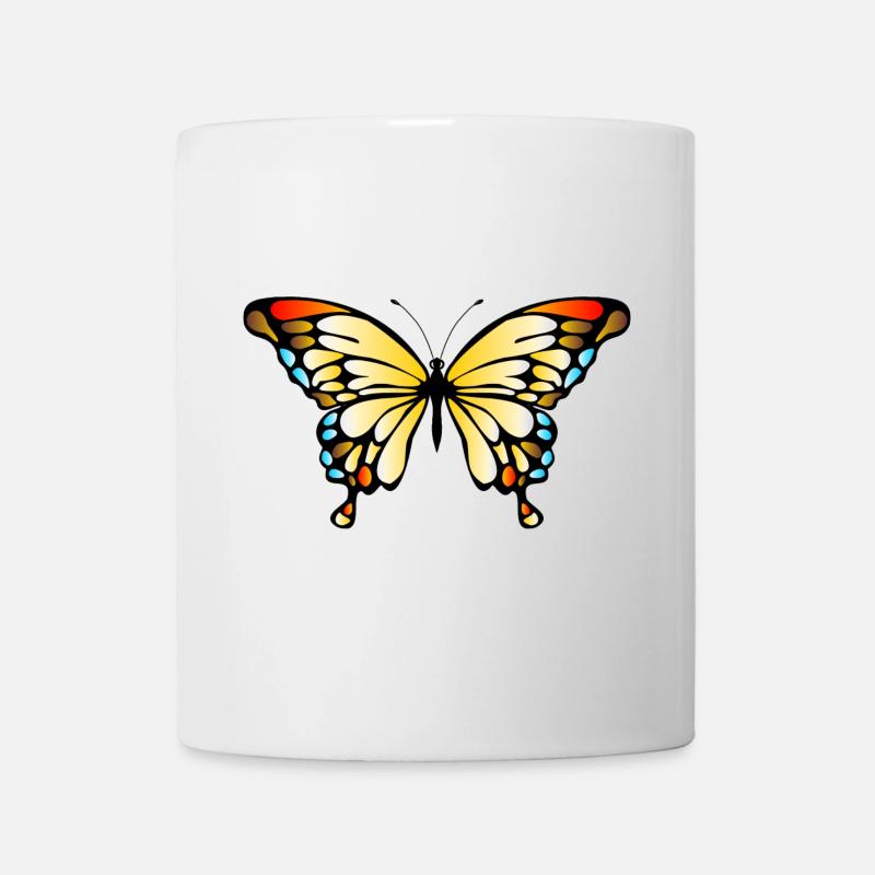 papillon - Mug blanc - blanc