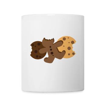 Cookies biscuits seuls homme en pain d'épice - Mug blanc - blanc - Devant