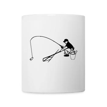pêcheur à la ligne - Mug blanc - blanc - Devant