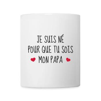 Bébé - Naissance - Papa - Fête des Pères - Mug blanc - blanc - Devant
