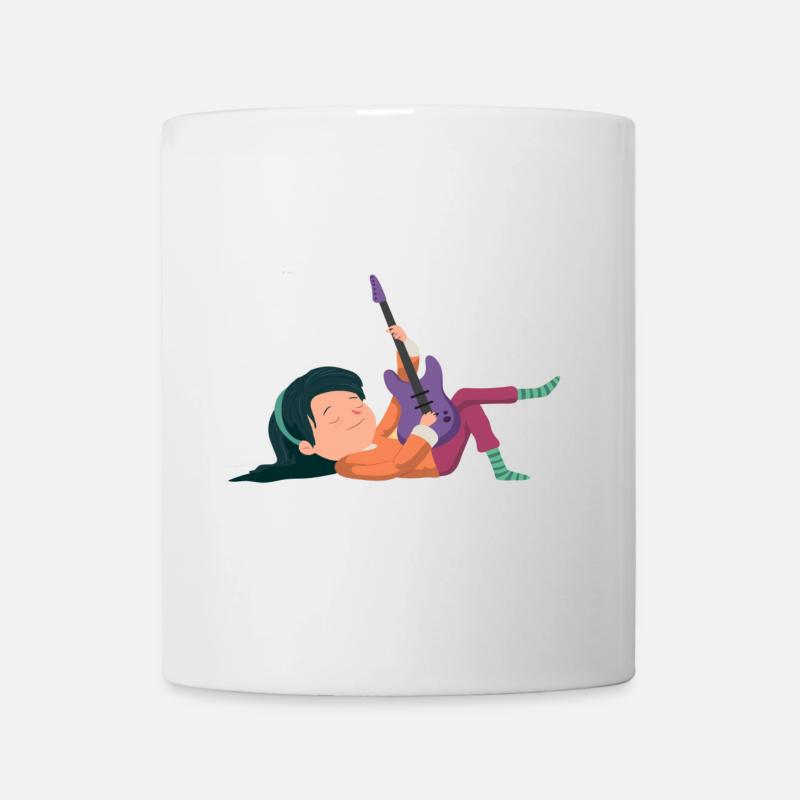 guitar girl - Tasse - Weiß