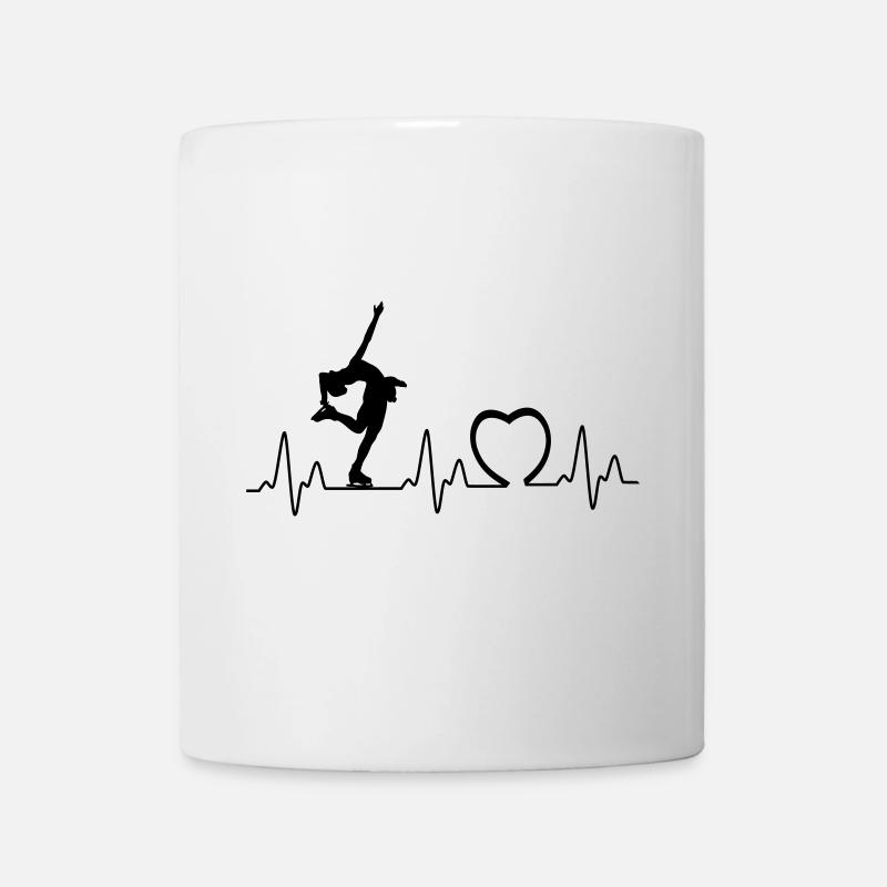 Heartbeat mit Herz eis2 - Tasse - Weiß