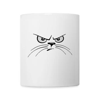Chat - cat eyes - Mug blanc - blanc - Devant